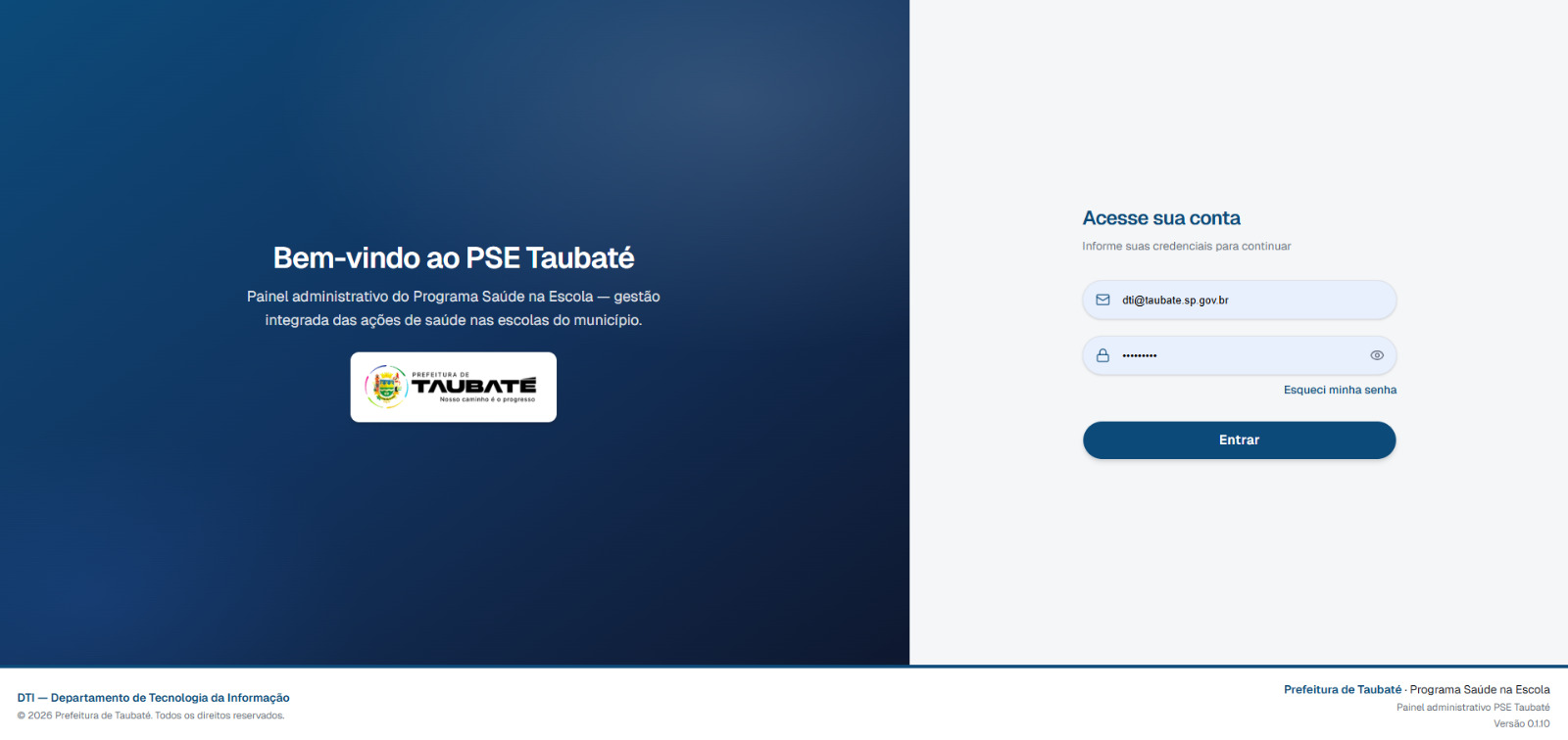 PSE Taubaté — Programa Saúde na Escola