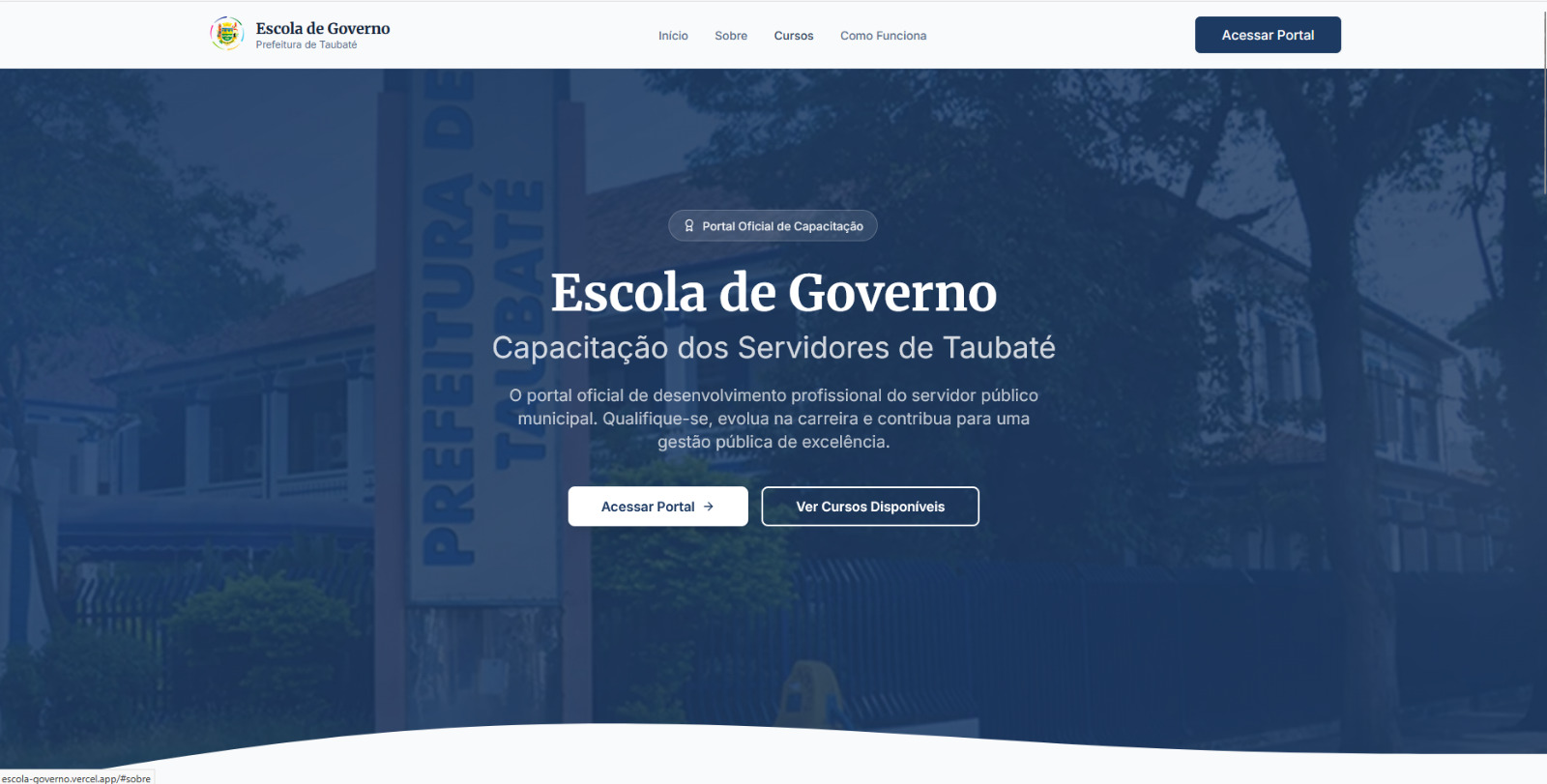 Escola de Governo - Prefeitura de Taubaté